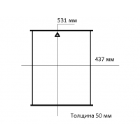 Сердцевина интеркулера IVECO EUROCARGO, TECTOR (00-), 531 X 437 X 50